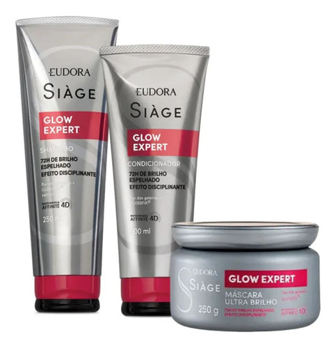 Kit Cronograma Hidratação Glow Expert Siàge Eudora