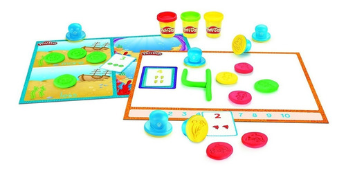 Imagen 2 de 4 de Play Doh Formas Y Numeros. 100% Original. Hasbro.