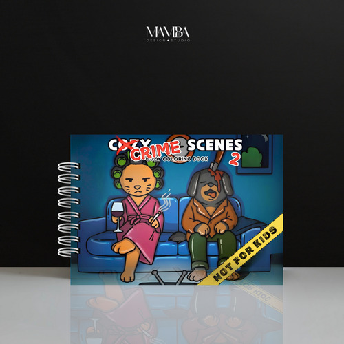 Livro De Colorir Crime Scenes 2 - 180g+brinde Antimanchas