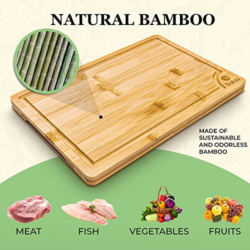 Set De Tablas De Cortar De Bambú Duraderas Cocina Pica...