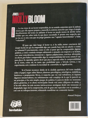 James Joyce Molly Bloom Puesta En Boca - Cristina Banegas
