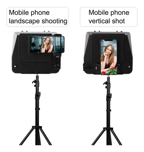 Teleprompter Portátil Para Smartphone Y Cámaras Dslr Con Sop