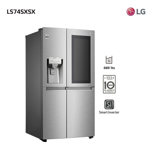 Refrigerador Instaview 689l Ls74sxsx LG - Garantía Oficial