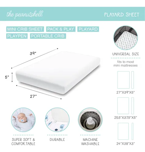 The Peanutshell Juego De Sabanas Para Cuna Para Empacar Y Ju