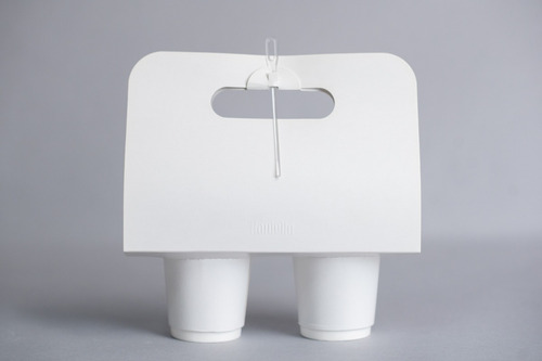 Imagen 2 de 4 de Take Away Arnés Porta 2 Vasos (x 100 U.) - 105 Bauletto