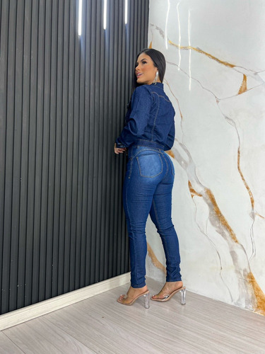 Jaqueta Jeans Jaquetinha Feminina Curta Rasgada Destroyed