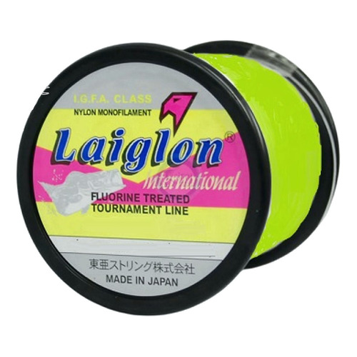 Nylon Tanza Laiglon 0,52mm 600mts 20 Kgs Amarillo Raiglon