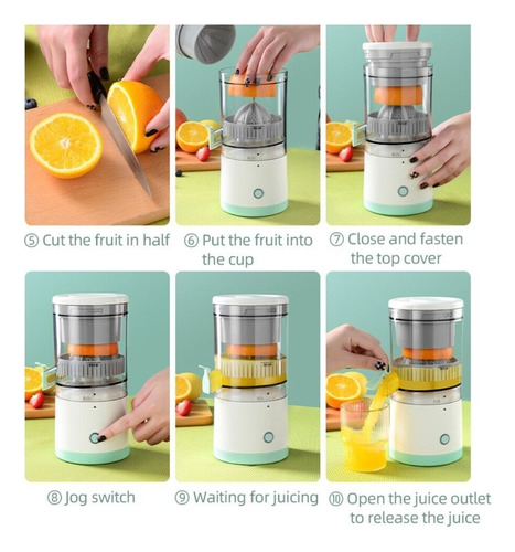Exprimidor De Jugo Frutas Recargable Usb Portátil Extractor