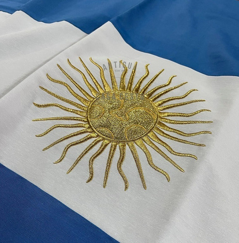 Imagen 1 de 9 de Bandera Argentina *oficial* Ceremonial Reglamentaria 2 Soles