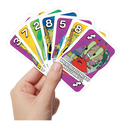 Cartas Uno Clasico Bob Esponja Juego De Mesa