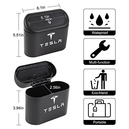 2 Paquetes De Cubo De Basura Tesla Y Bolsas De Basura D...