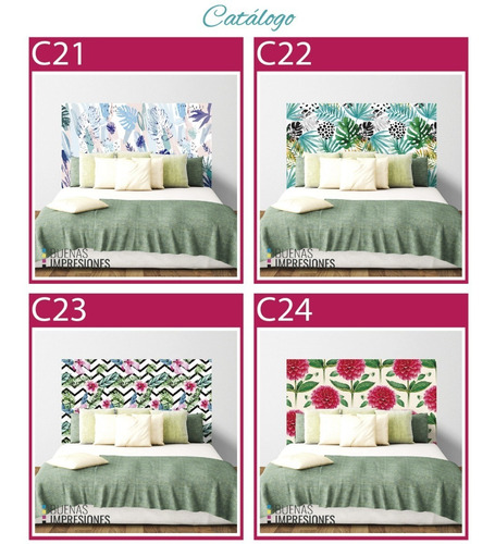 Imagen 10 de 10 de Vinilos Decorativos Pared Respaldo Cabecera Cama