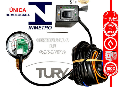 Imagem 4 de 6 de Tury T1000a Homologada Inmetro Chave Comutadora 2m P/gnv.