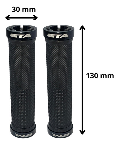 Manopla Luva Punho Com Trava De Alumínio 130mm Mtb Bicicleta