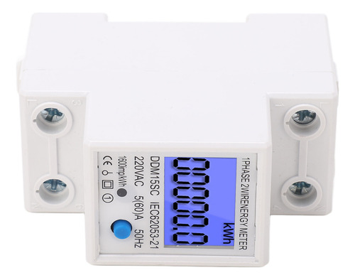 Medidor De Energía Lcd Digital Monofásico 2p De Uso De Elect