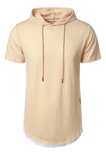 Camiseta Con Capucha Para Hombre, Camisa Lisa Para Hombre De