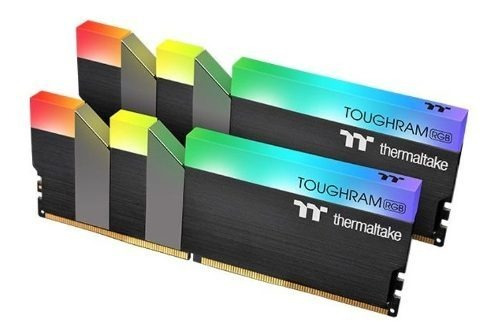 Memoria RAM Toughram RGB gamer color negro 16GB 2 Thermaltake R009D408GX24400C19A