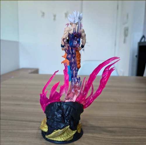 Boneco Com Aura De Led Goku Instinto Superior Dragon Ball