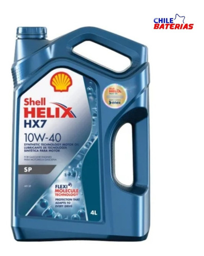 Imagen 1 de 2 de Aceite Motor Shell Helix Hx7 10w40 4 Litros