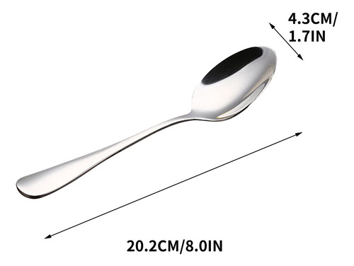 Cuchara De Café F Para Vajilla De Acero Inoxidable Con Mango