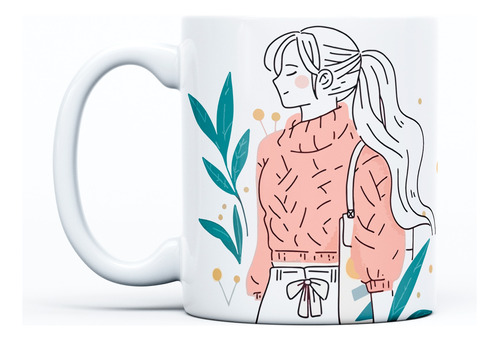 Pocillo Día De La Mujer Frase Personalizada Blanco Taza Mug4