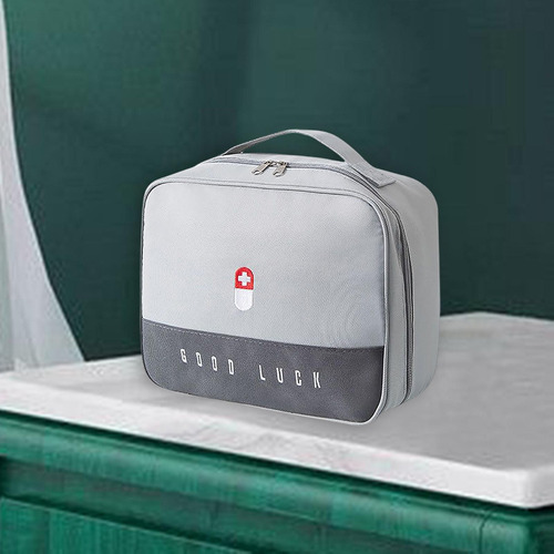 De 2 Bolsa De Primeros Auxilios, Bolsa De Medicina Gris L