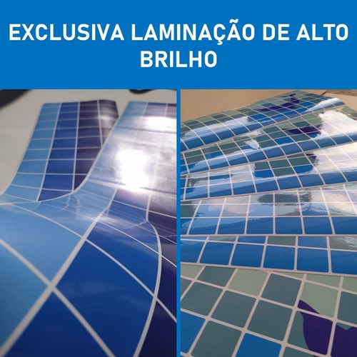 1m X 15cm Faixas Piscina Laminada Brilho Proteção Borda Cor Modelo: B2