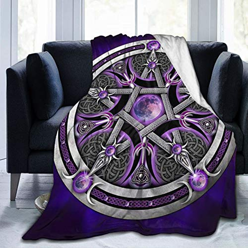 Púrpura Wicca Wiccan Star Pentagram Pentagram Pentacle...