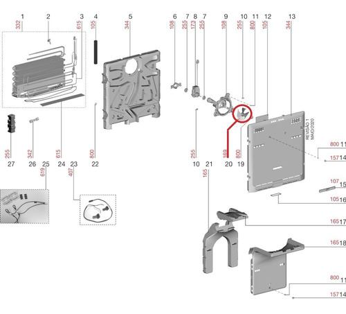 Imagem 1 de 1 de Hélice Do Motoventilador Geladeira Electrolux Tf56 Tf55 Df56