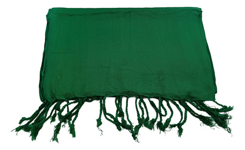 Pashmina Hindú 100% Viscosa .colores Variados Verde Musgo Liso Unitalla