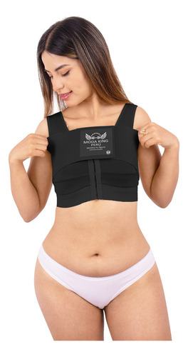 Faja Brasier Reductora Cero Gorditos 100% Moda King Negro M