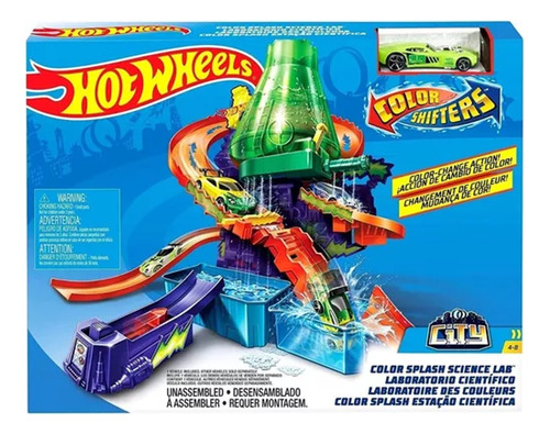 Pista Laboratorio Hot Wheels City Color Shifters Mattel