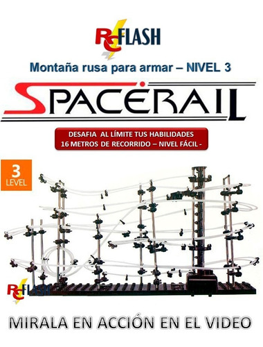 Montaña Rusa Spacerail Nivel 3 De 16 Mts Para Armar Y Jugar