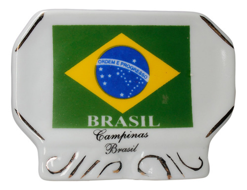 Item Decorativo Brasil Campinas Em Cerâmica 90g 8cm C100