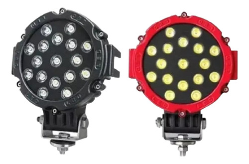 Luces Foco Neblinero Led 51w Redondo Off Road Alta Calidad