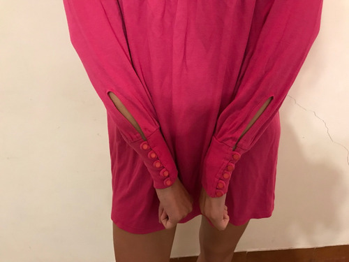 Vestido Fuxia Como Quieres Que Te Quiera T.s Nuevo!