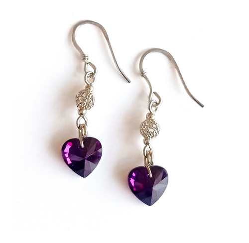 Imagen 1 de 2 de Aretes Plata Italiana 925 Modelo Fiala
