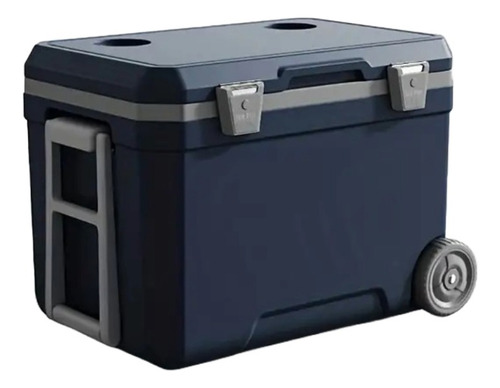 Cooler Nevera De 45lts Portatil Hielera Con Ruedas Camping