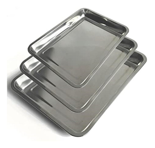 Bandeja Para Horno Acero Inoxidable 31x21x4 Cm Premium