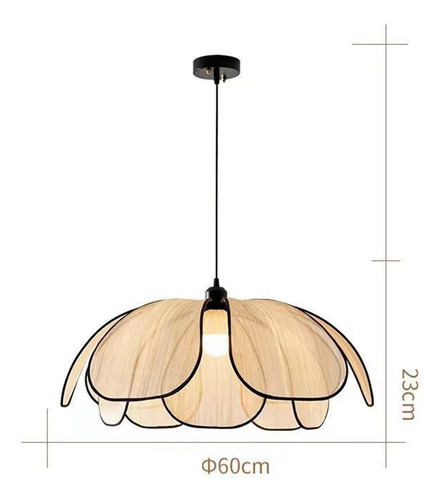 Lámpara Colgante De Tela Estilo Bohemio, 60 Centímetros
