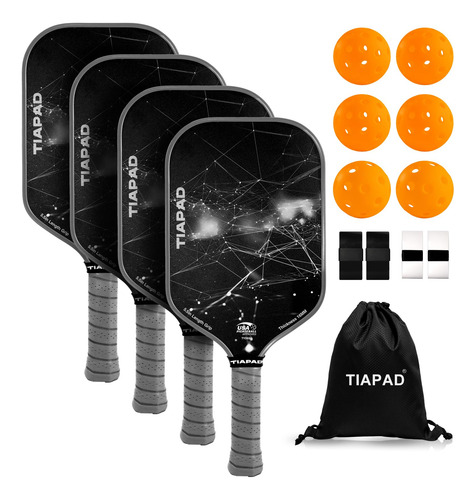 Juego De Palas De Pickleball Tiapad Tyd03, 2/4 Unidades, Apr