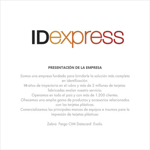 Impresora De Tarjetas Plasticas Evolis Primacy