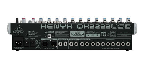 Mesa De Som Analógica 22 Canais Usb Qx2222usb Behringer