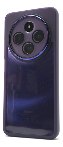 Kit Funda + Mica Poco C75 Protector Case Rigido Uso Rudo Balloon Cromo - Violeta Poco C75
