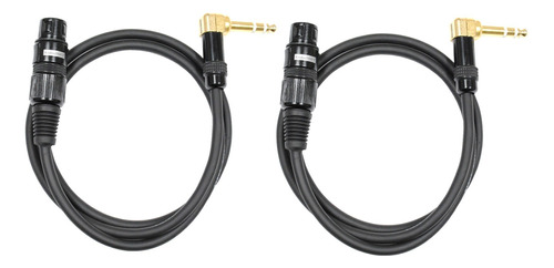 Audio2000's C20 - Cable Trs De Angulo Recto A Xlr Hembra (6