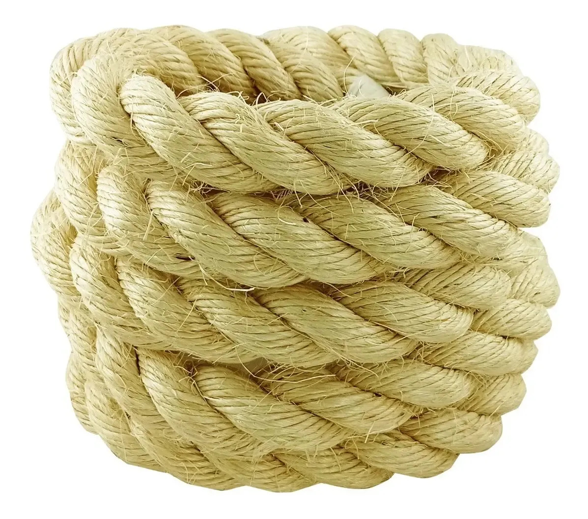 Corda Naval Sisal 32mm 3mts Exercício, Artesanato Decoração