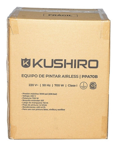 Imagen 8 de 10 de Equipo De Pintar Airless Kushiro 700 Watts Profesional Tigre