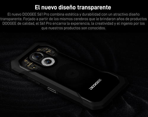 Doogee S61 Pro - Celular Resistente Uso Rudo Todo Terreno