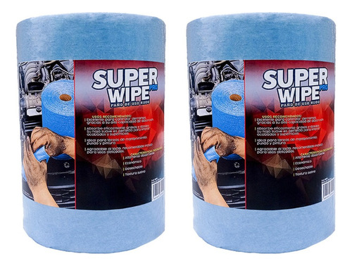 Super Wipe Pro 2 Pack, 275 Hojas, Wipes Super Absorbentes