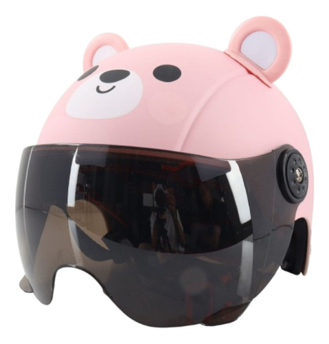 Cascos Infantil De Dibujos Y Cascos De Campañas Para Niños Rosa Childrens Electric Car Helmets 3/4